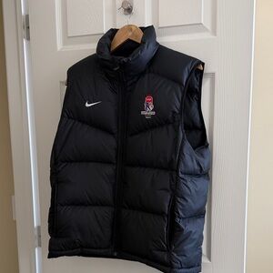 Nike Black Puffer Vest with 2012 IIHF World Junior Championship Logo